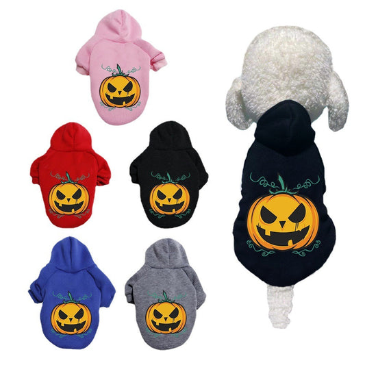 Unleash the Spirit of Halloween with Our Pumpkin Dog Sweater!