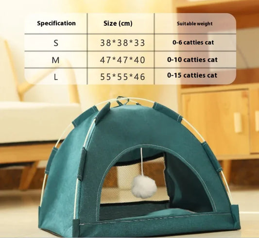 Discover the Ultimate Comfort for Your Pets with the Cathouse Doghouse Breathable Tent Nest