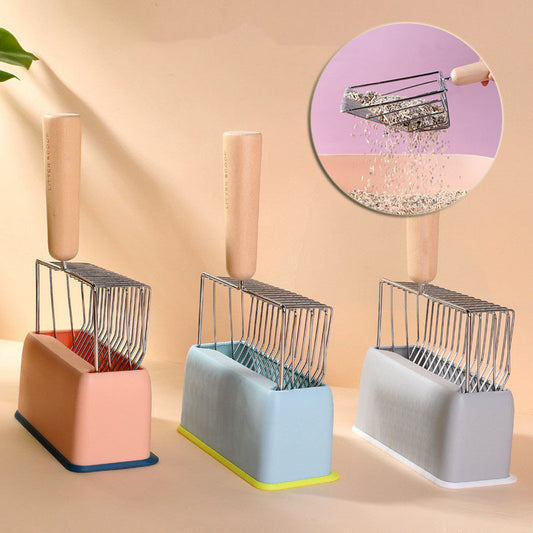 Elevate Your Cat Care Routine with the Metal Filter Cat Litter Shovel Set