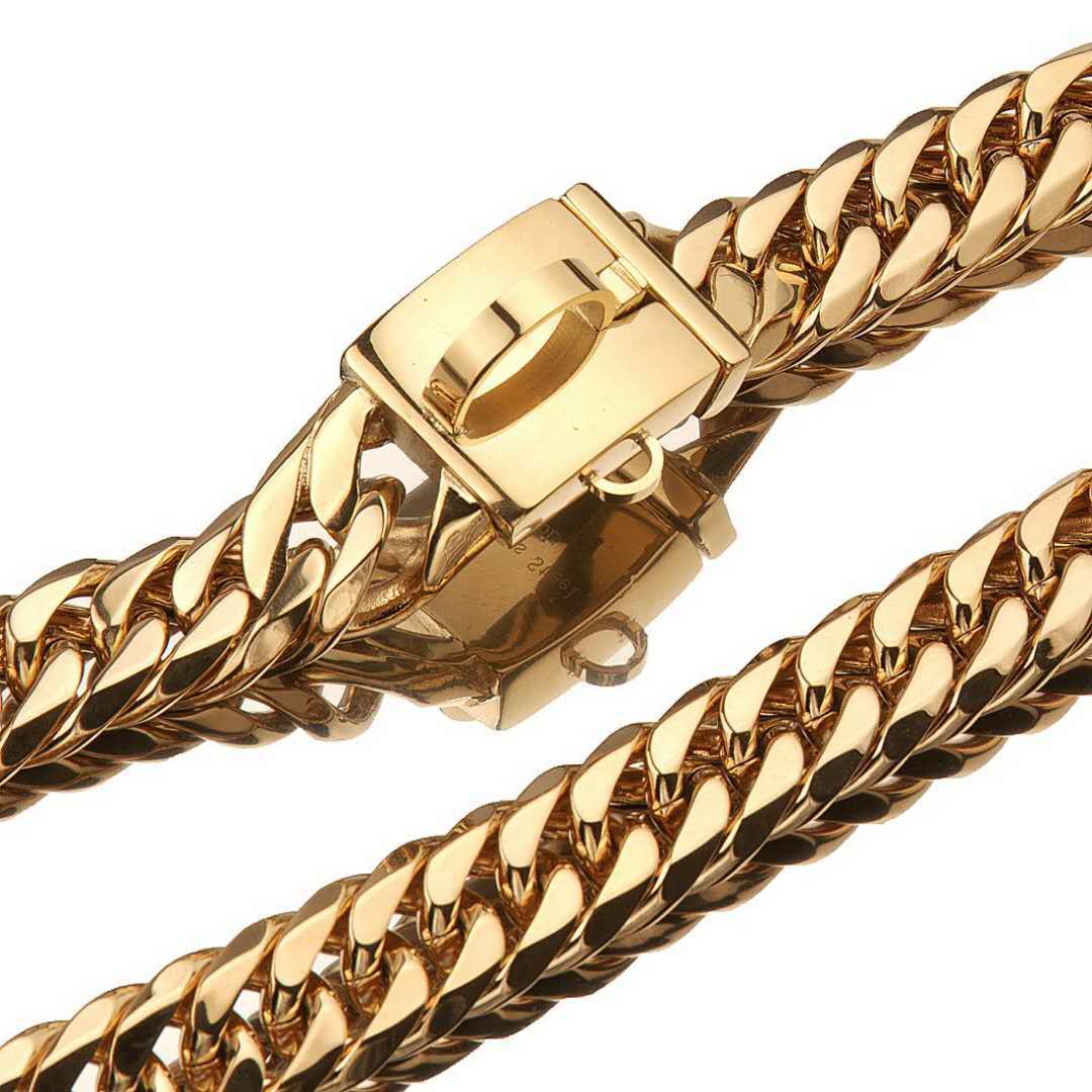 Pet Chain Dog Collar Leash 17mm Gold Stainless Steel Necklace French Pitbully Collar Strap Dropshipping Pet Suppliers