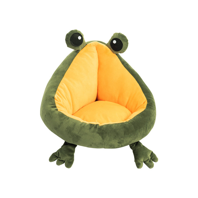 Frog Nest Winter Warm Semi-Enclosed Pet Bed Cat Bed