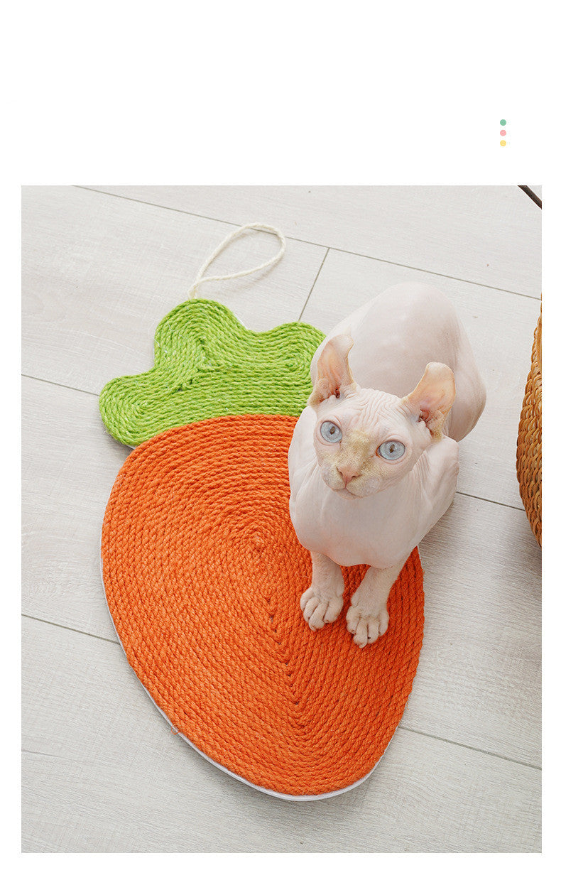 Cat Supplies Watermelon Cat Linen Mat Cat Daily Necessities Sisal Cat Claw Board