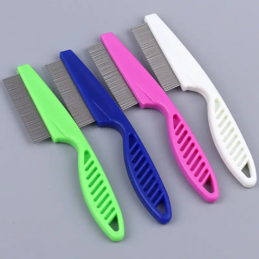 Pet Stainless Steel Comfortable Flea Comb For Dog And Cat