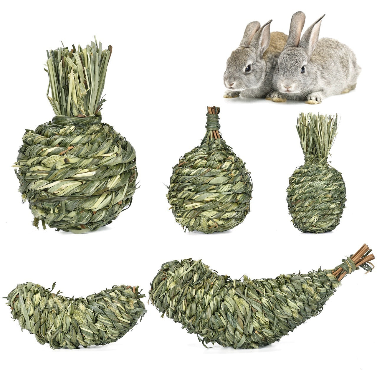 Different Pet Rabbit Relieving Stuffy Toys A Variety Of Timothy Grass Pet Supplies Totoro Guinea Pig Bite And Gnaw Molar Snacks