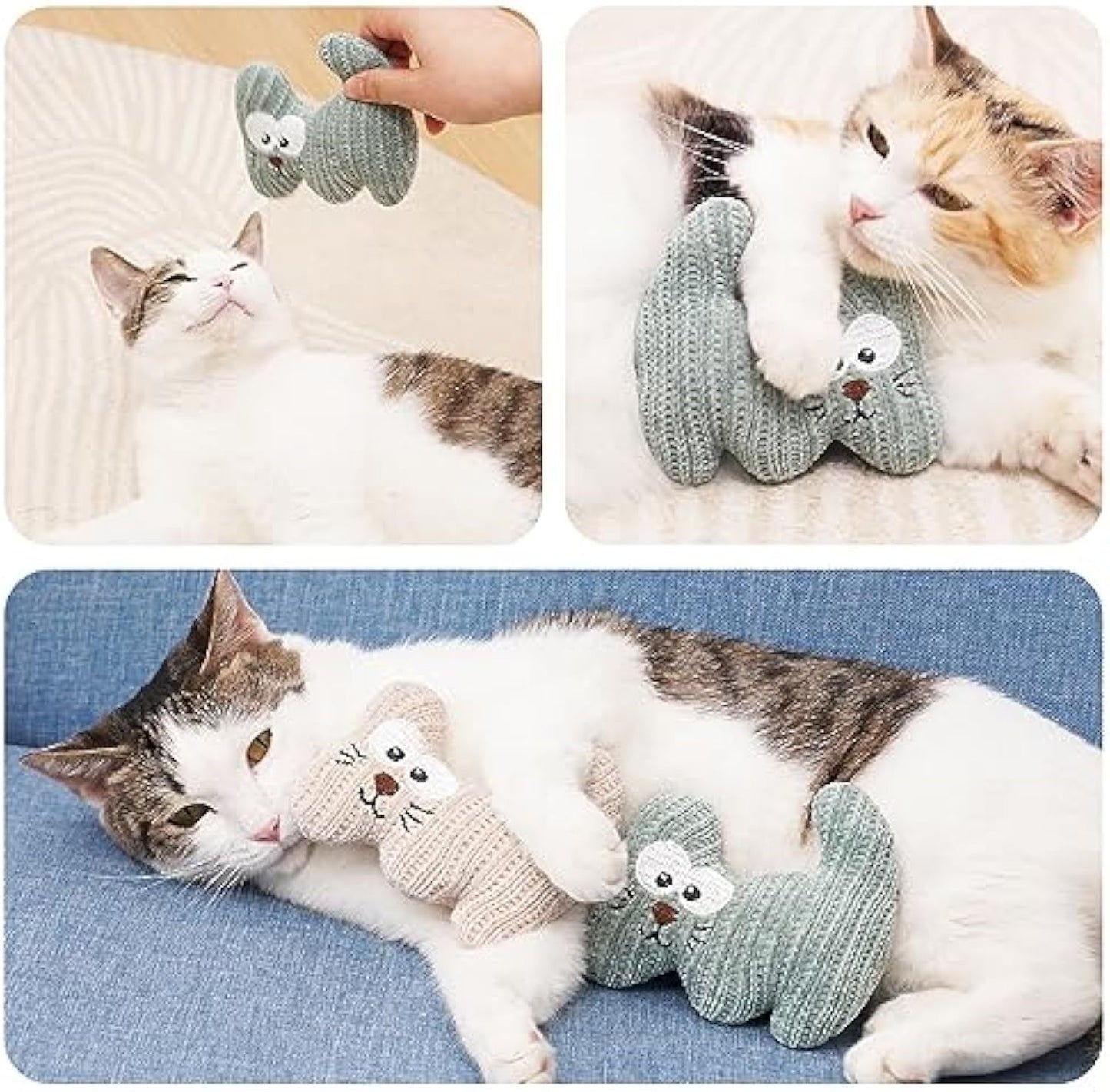 Catnip Toy For Cats Kittens Plush Rope Cat Chew Toy With Bell Bite Resistant Catnip Toys Cat Teething Toy