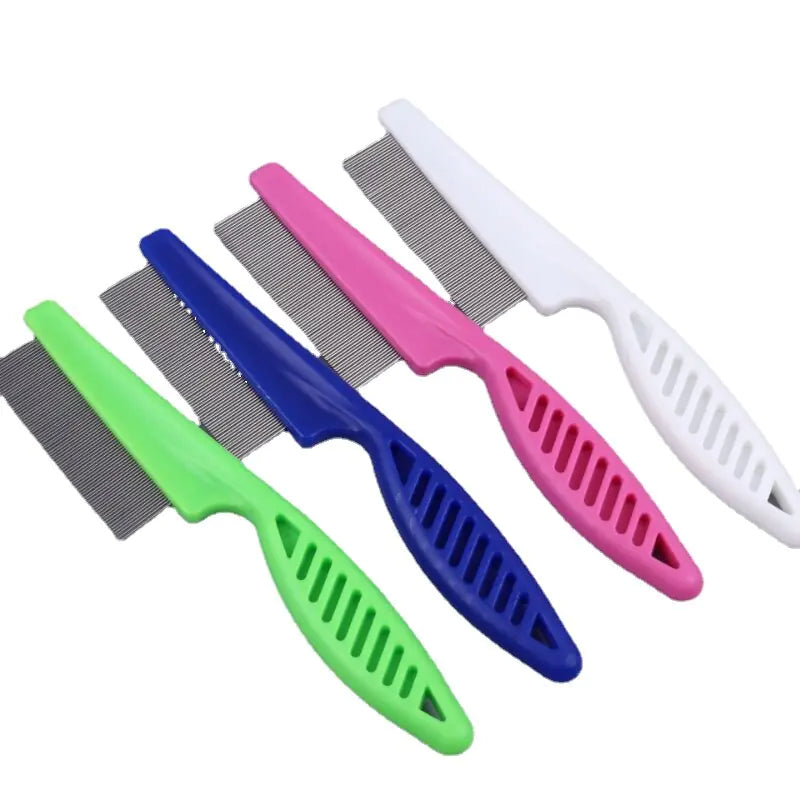 Pet Stainless Steel Comfortable Flea Comb For Dog And Cat