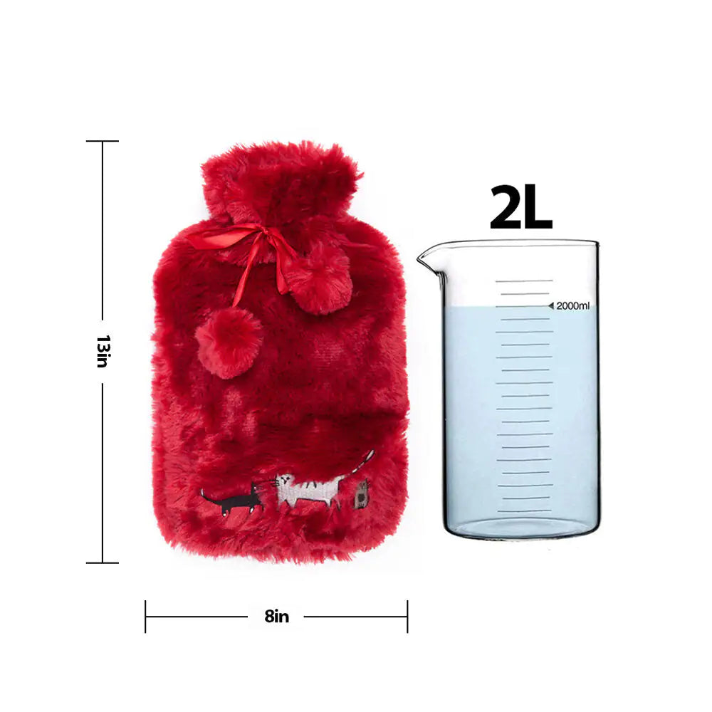 Biggdesign Cats Red Wine Hot Water Bottle