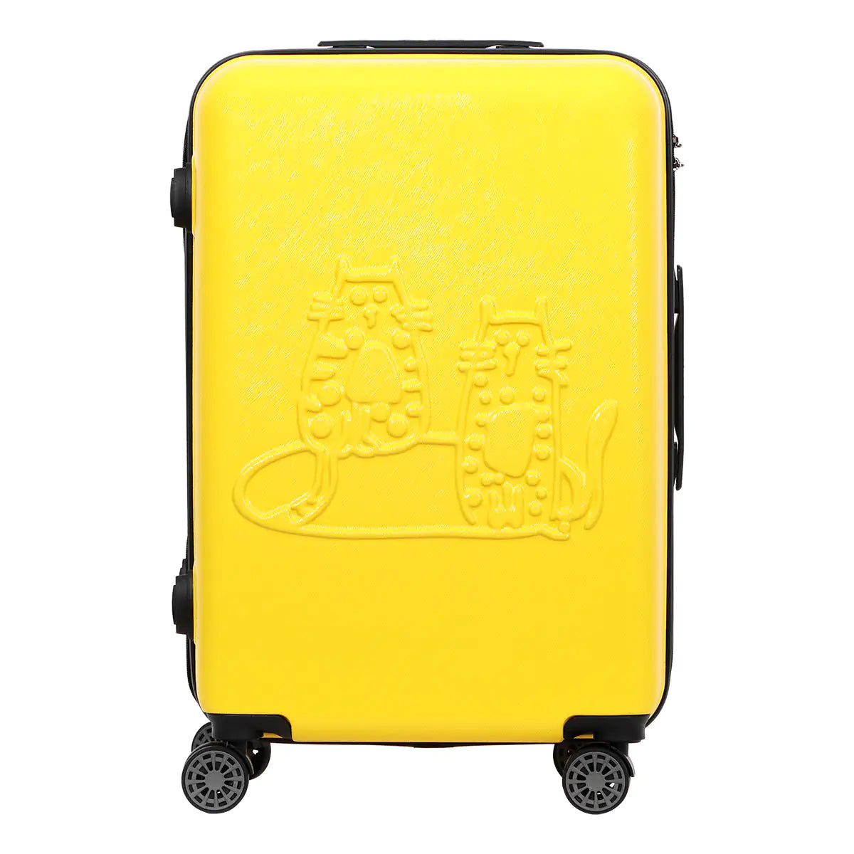 Biggdesign Cats Carry On Luggage, Yellow, Small