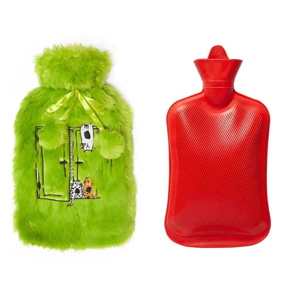 Biggdesign Cats Green Hot Water Bottle