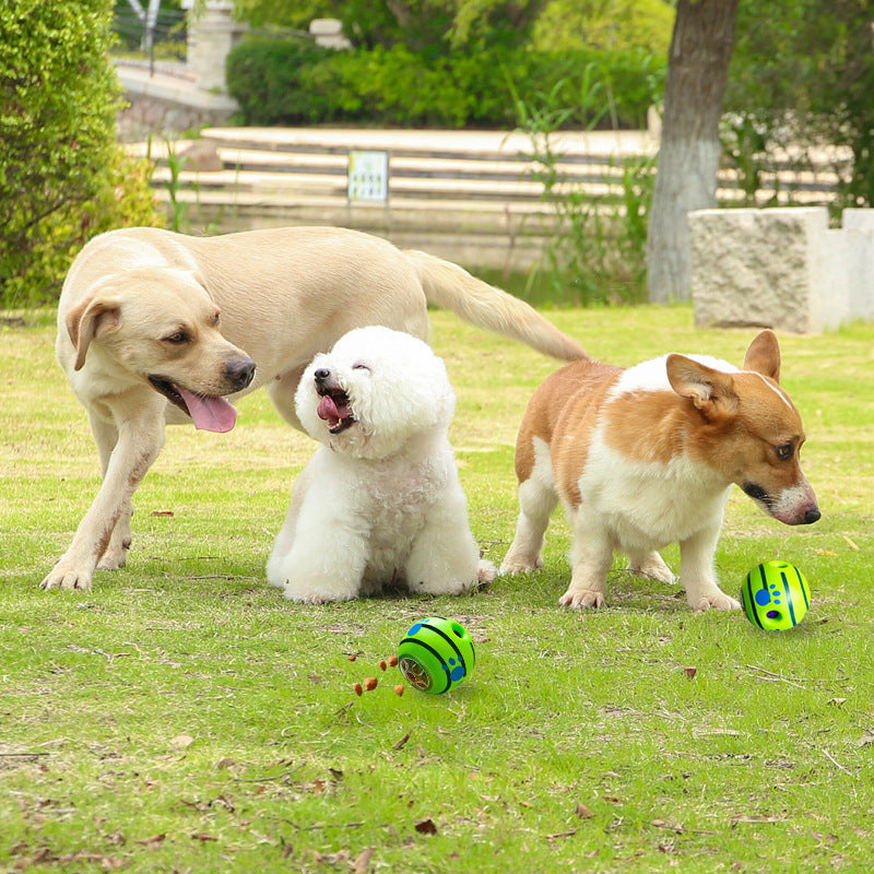 Dog Toy Rolling Sounding Leaking Food Ball Inflated Ego Ball Giggle Ball Biting And Leaking Food Sounding Ball