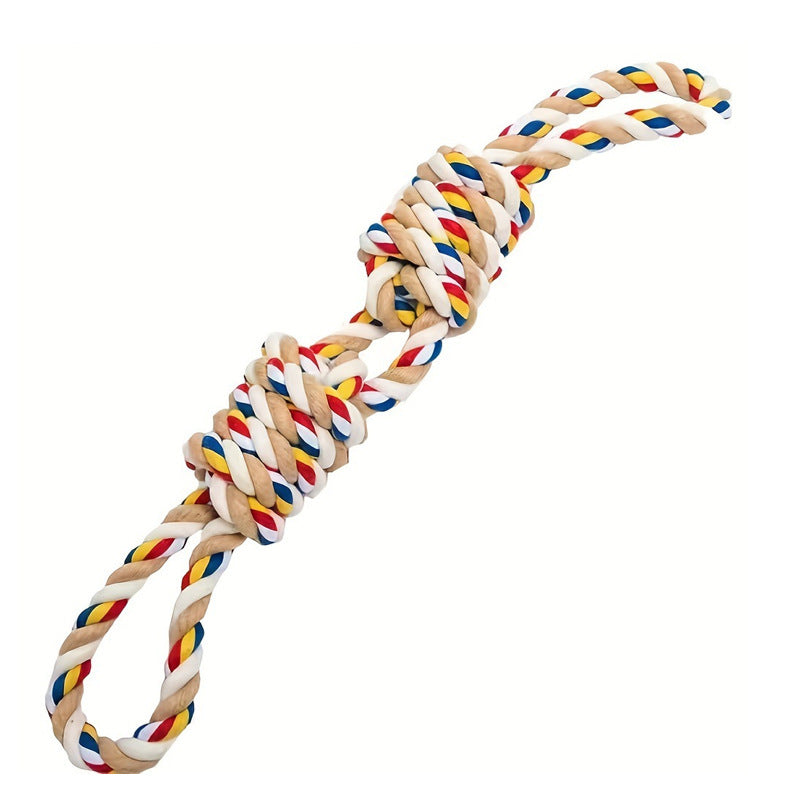 Large Rope Knot Toy For Pet Teeth Grinding Cleaning Cat Dog Boredom Relief Toys Pet Interactive Training Supplies