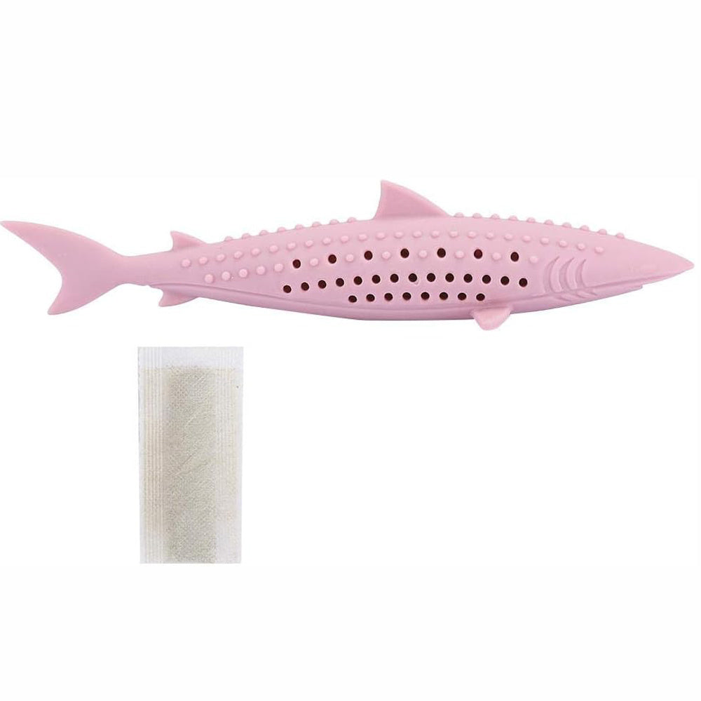 Interactive Cat Fish Shape Chew Toy Silicone Pet Cat Catnip Molar Teeth Cleaning Simulation Fish Shape Training Interactive Toy