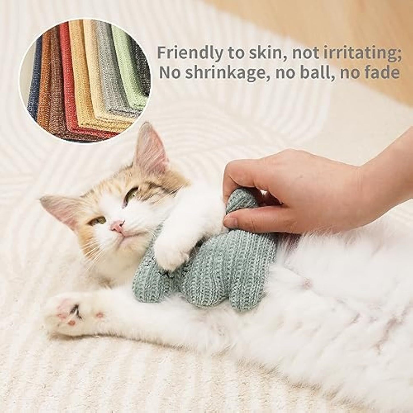 Catnip Toy For Cats Kittens Plush Rope Cat Chew Toy With Bell Bite Resistant Catnip Toys Cat Teething Toy