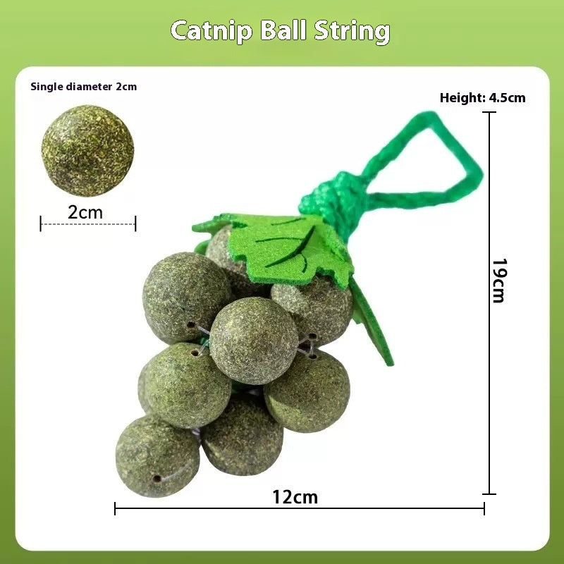 Mint Grape Cluster Teaser Molar Cat Toy