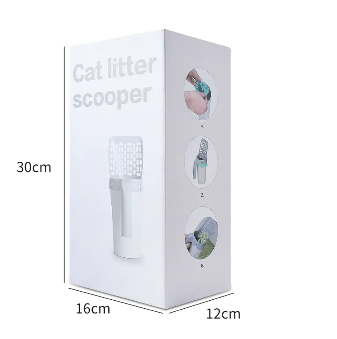 Hollow Plastic Cat Litter Scoop for Pet Care