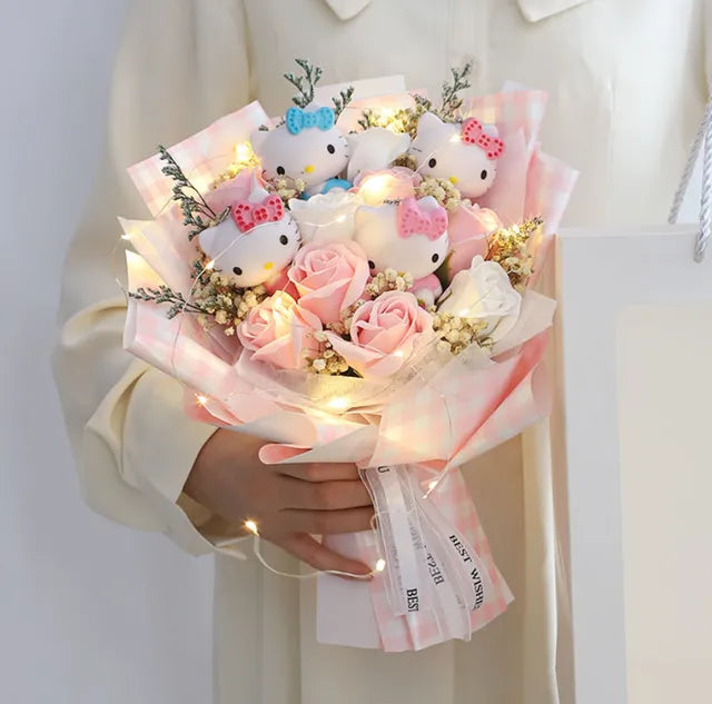 6 Cats Sanrio Anime Hello Kitty Bouquet